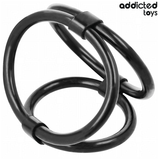 Penisring Dreifach- Schwarz (/5 5/) Ø 6 cm