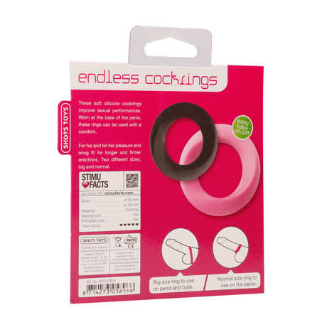 Penisring endlos breit Schwarz 5,5 x Ø 5,5 cm – Ansicht 3