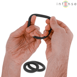 Penisring Hugh 3 Basic Penisringe aus Silikon Schwarz
