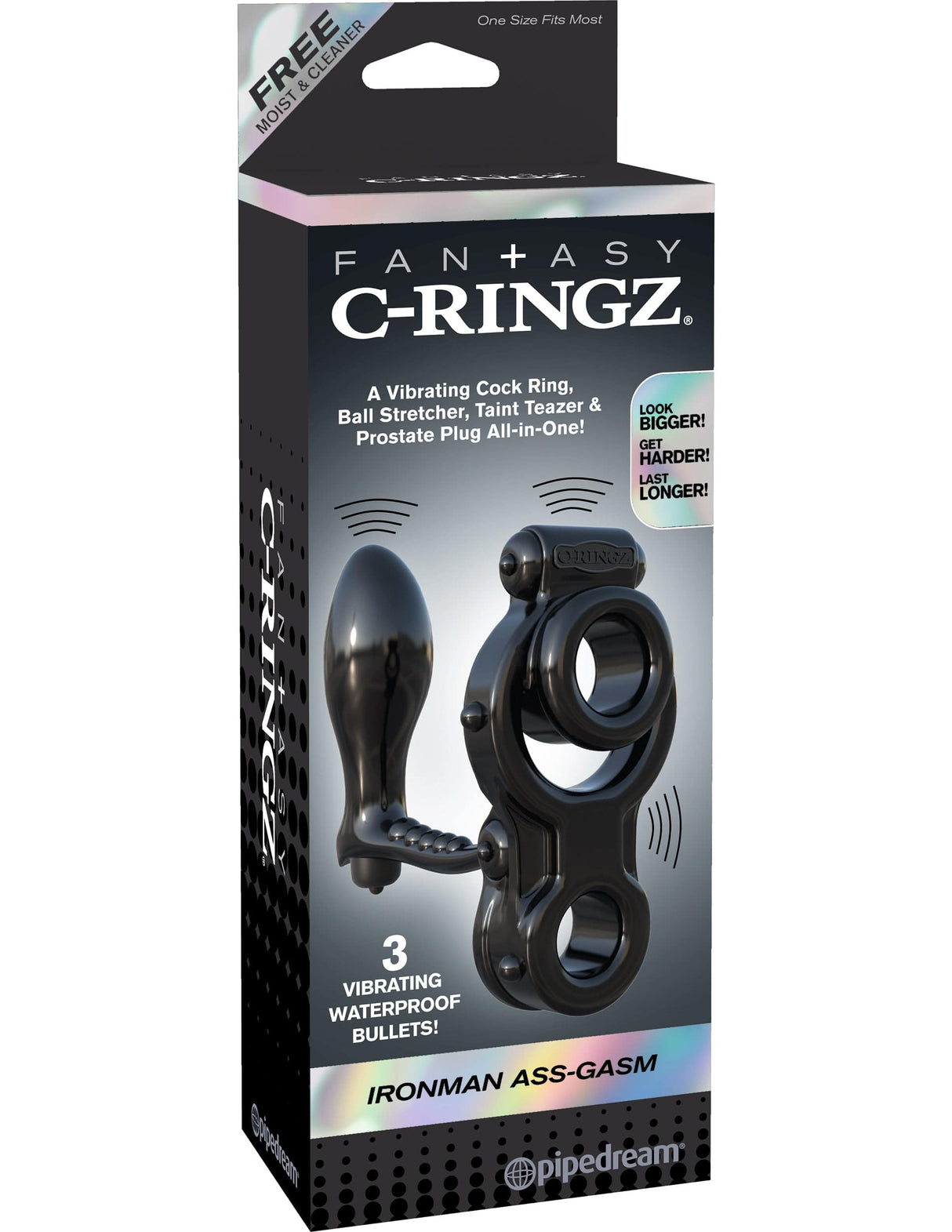 Penisring Ironman mit Analplug