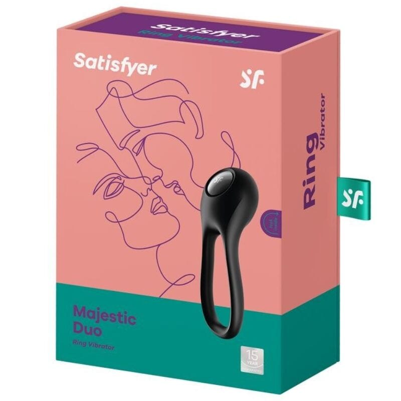 Penisring Majestic Duo Ring Schwarz – Ansicht 4