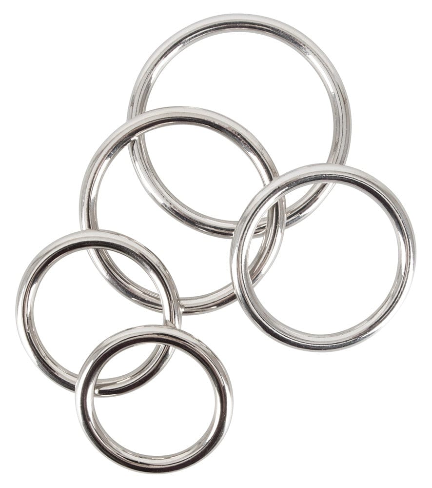 Penisring Metall-Ringe 5er-Set