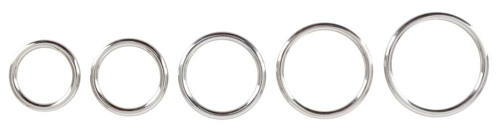 Penisring Metall-Ringe 5er-Set