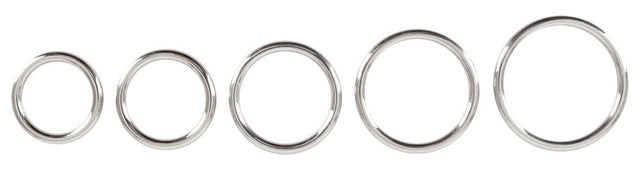 Penisring Metall-Ringe 5er-Set