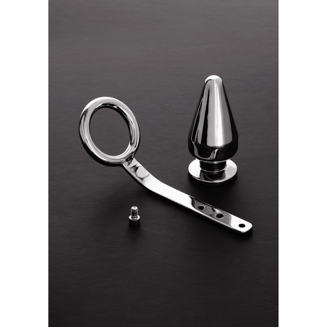 Penisring mit Analplug und Dammbügel Silber – Ansicht 6