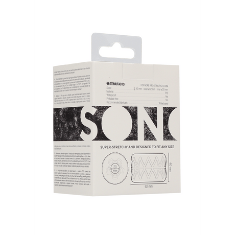 Penisring Nr. 92 Masturbator und Bumper in 1 Durchsichtig 4 x Ø 4 cm – Ansicht 3