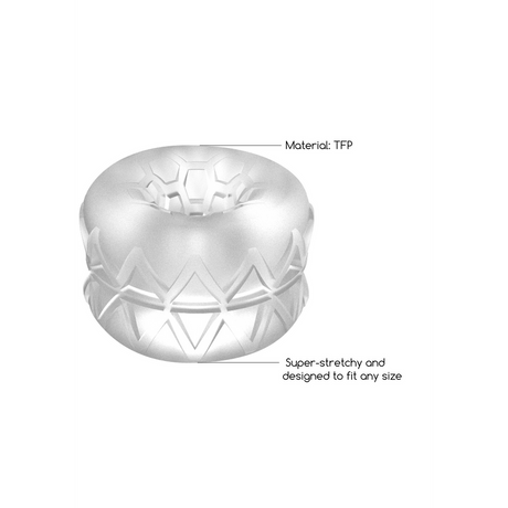 Penisring Nr. 92 Masturbator und Bumper in 1 Durchsichtig 4 x Ø 4 cm – Ansicht 5