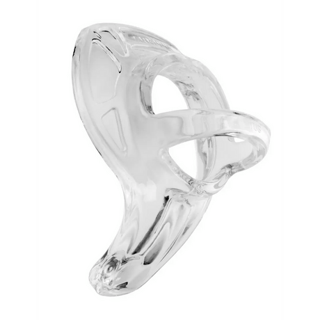 Penisring PerfectFitBrand Armour Tug mit Hodenriemen Transparent 9,6 x 4,5 cm