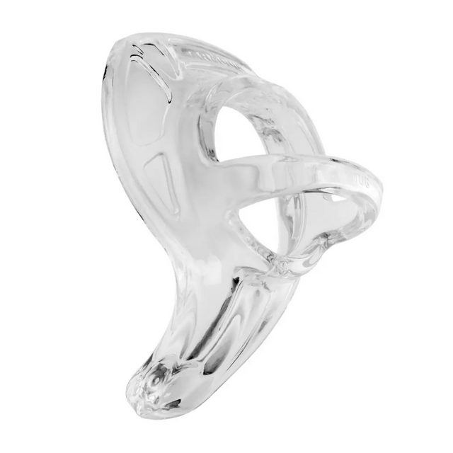 Penisring PerfectFitBrand Armour Tug mit Hodenriemen Transparent 9,6 x 4,5 cm