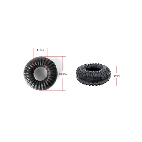 Penisring PerfectFitBrand Ribbed Ring 1,9 x 1,8 cm – Ansicht 4