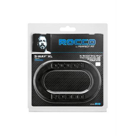 Penisring PerfectFitBrand Rocco 3-Wege mit Hodenriemen Ø 8 cm – Ansicht 2