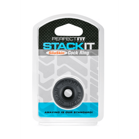 Penisring PerfectFitBrand Stackit aus SilaSkin 1,3 x 4 cm – Ansicht 2