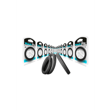 Penisring PerfectFitBrand Xact-Fit Nummer 23 Doppelpack Schwarz Ø 5,9 cm – Ansicht 4