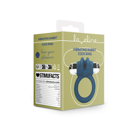 Penisring Rabbit mit Vibration Blau 7,4 x Ø 1,9 cm – Ansicht 2