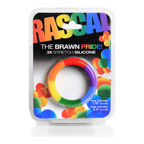 Penisring Rascal Brawn Pride Regenbogen 4,45 cm – Ansicht 2