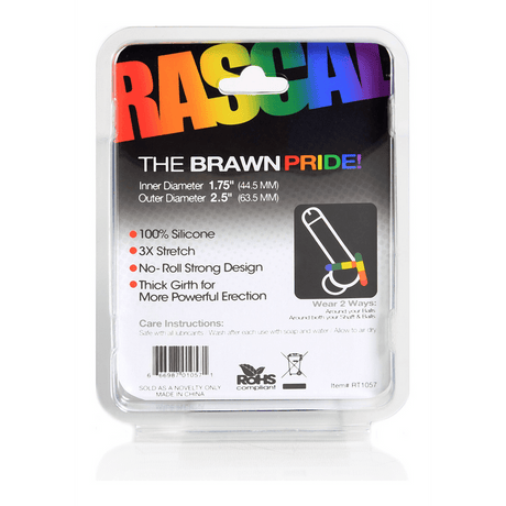 Penisring Rascal Brawn Pride Regenbogen 4,45 cm – Ansicht 3