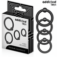 Penisring Set aus Druckringen aus Silikon Ø 3,4 cm