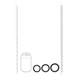 Penisring-Set Classic aus Silikon 3-teilig Schwarz L/XL/XXL Ø innen 3,3 bis 3,9 cm – Ansicht 5