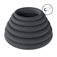 Penisring-Set Classic aus Silikon 6-teilig Schwarz XS bis XXL Ø innen 2,2 bis 3,9 cm