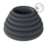Penisring-Set Classic aus Silikon 6-teilig Schwarz XS bis XXL Ø innen 2,2 bis 3,9 cm