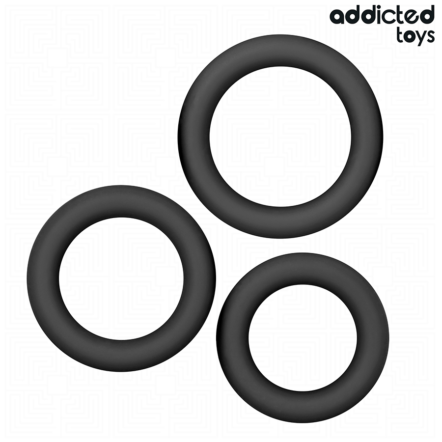 Penisring Set Silikonringe Modell 1 Ø 4,3 cm