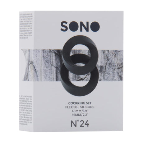 Penisring-Set Sono N°24 zwei Ringe Grau – Ansicht 2