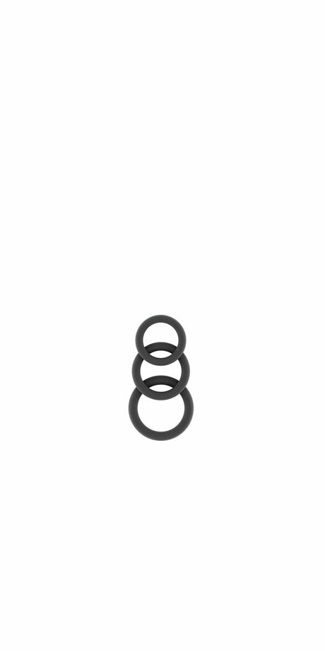 Penisring Set Tripple grau