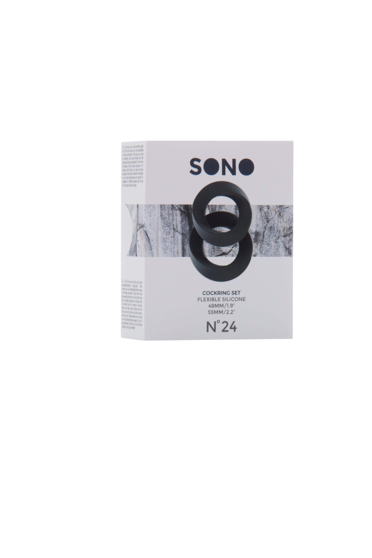 Penisring Set Twist grau