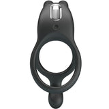 Penisring Seth Doppel-Vibrationsring Rabbit 7 Vibrationen Schwarz