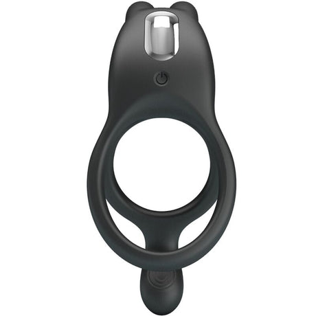Penisring Seth Doppel-Vibrationsring Rabbit 7 Vibrationen Schwarz