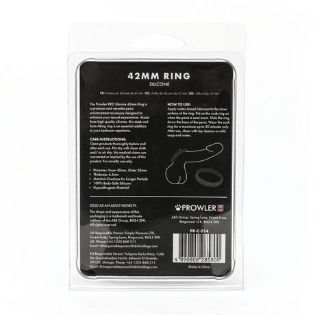 Penisring Silikon Schwarz Ø 42 mm innen – Ansicht 3