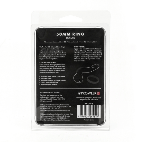 Penisring Silikon Schwarz Ø 50 mm innen – Ansicht 3