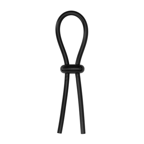 Penisring Stretch Booster als Lasso Schwarz 13,1 cm