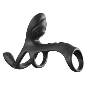 Penisring Ultimate Couples Cage Max mit Vibration 19,5 cm