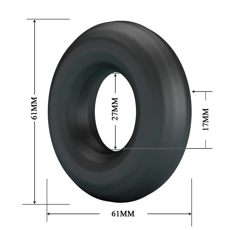 Penisring Urban Supersoft Silikon Schwarz – Ansicht 6