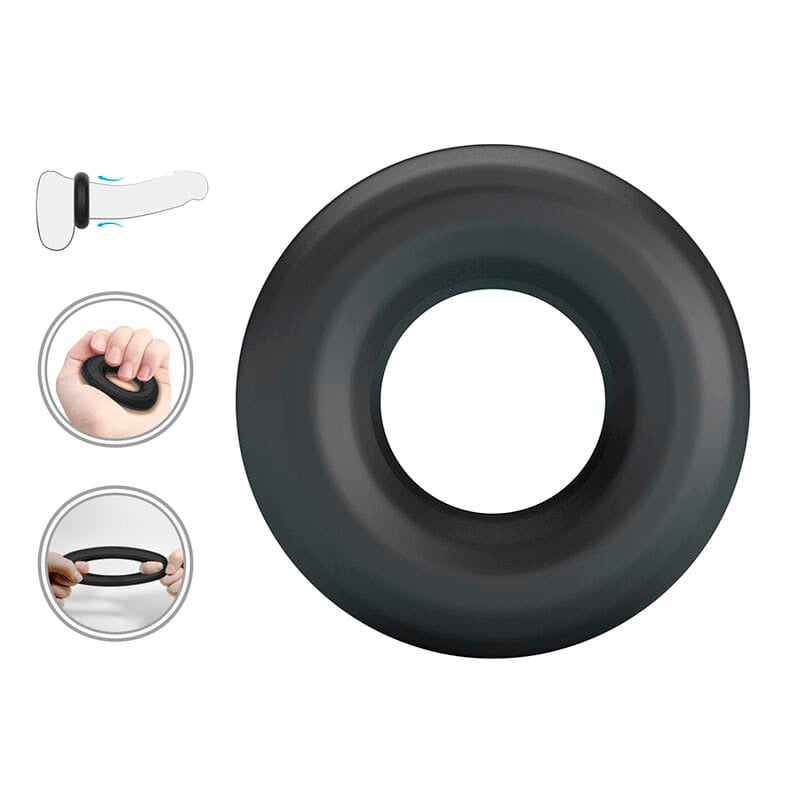 Penisring Urban Supersoft Silikon Schwarz – Ansicht 5