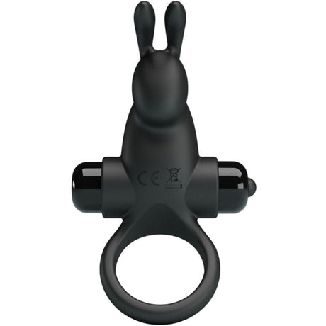 Penisring Vibrationsring + Rabbit-Klitoris-Stimulator 10 Vibrationen Schwarz