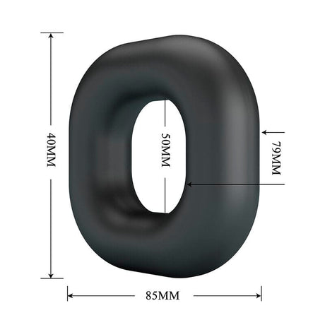 Penisring Walden Supersoft Silikon Schwarz