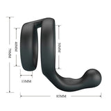 Penisring Yancy doppelt für Penis und Hoden Silikon Schwarz – Ansicht 6