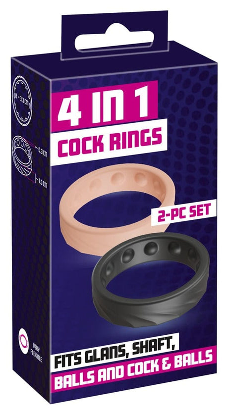 Penisringe 4 in 1 Cock