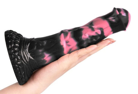 Pirulf Dildo 18 x 5cm Schwarz-Rosa