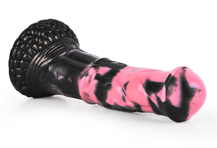 Pirulf Dildo 18 x 5cm Schwarz-Rosa
