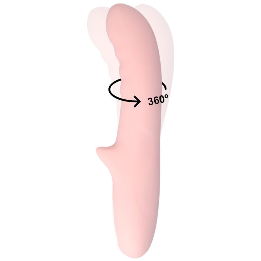 Pisa Rotations-Auflegevibrator Rosa 20,7 x 3,5 cm – Ansicht 2