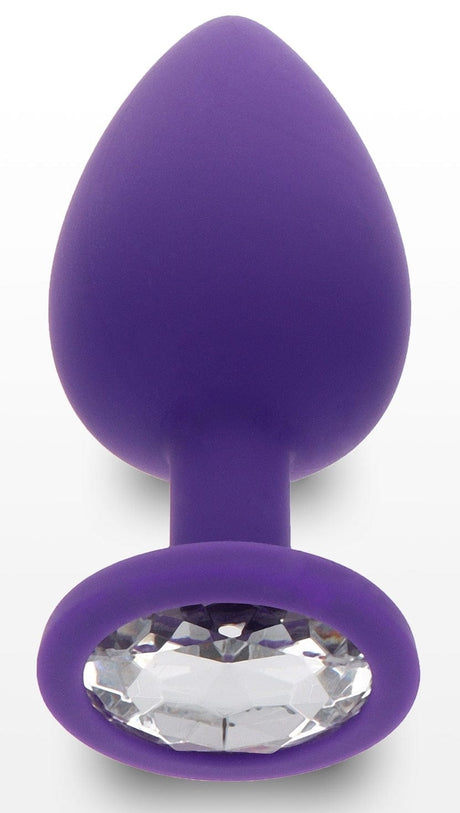 Plug Juwel Diamond Booty L 9 x 4cm Violett