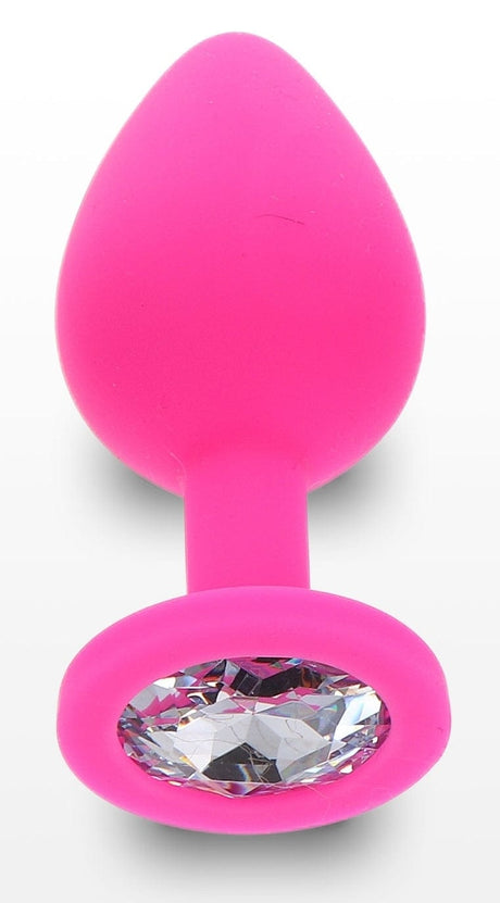 Plug Juwel Diamond Booty M 7 x 3.5cm Pink