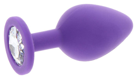 Plug Juwel Diamond Booty M 7 x 3.5cm Violett