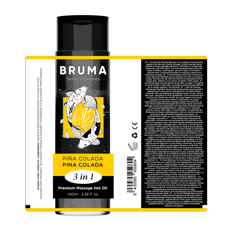 Premium 3-in-1 Massageöl mit Wärmeeffekt Pina Colada 100 ml – Ansicht 5
