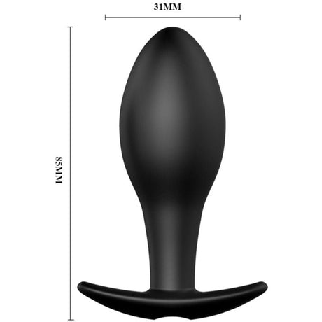 Pretty Love - Anal Plug Ankerform Silikon 12 Vibrationsmodi Schwarz