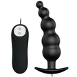 Analplug aus Silikon Extra Stimulation und 12 Vibrationsmodi Schwarz
