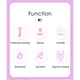 Rabbit-Vibrator Dj Rabbit Purple g-Spot Lila 2,7 x 2,7 cm.8